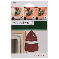 Комплект шкурки BOSCH 10 броя