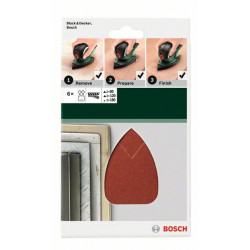 Комплект шкурки BOSCH 6 броя