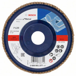 Ламелен диск BOSCH Standard for Metal 125 mm P120