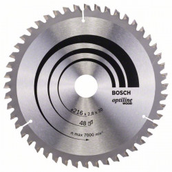 Циркулярен диск BOSCH Optiline Wood 216 mm