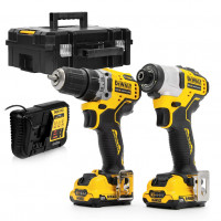 Комплект акумулаторни инструменти DeWALT DCK2110C2T