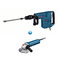 Къртач BOSCH GSH 11 E + ъглошлайф GWS 9-125