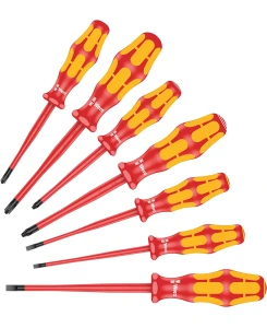 Комплект изолирани отвертки WERA Slim design