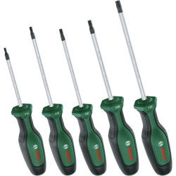 Комплект отвертки BOSCH TORX - 5 броя 