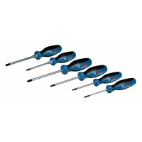 Комплект професионални отвертки BOSCH - 6 части, SL/PH/PZ/TX