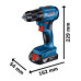 Акумулаторен винтоверт BOSCH GSR 185-LI SOLO