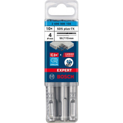 Свредла BOSCH EXPERT SDS plus-7X - 4x50x115 mm - 10 броя