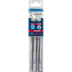 Свредла BOSCH EXPERT SDS plus-7X - 8x100x165 mm - 10 броя