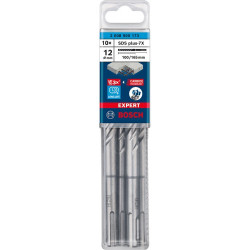 Свредла BOSCH EXPERT SDS plus-7X - 12x100x165 mm - 10 броя