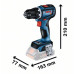 Акумулаторен винтоверт BOSCH GSR 18V-90 C, 2x4,0Ah, L-BOXX