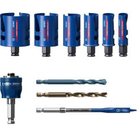 Комплект боркорони BOSCH EXPERT Construction Material 20-64 mm - 10 броя