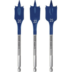 Комплект плоски свредла BOSCH EXPERT Self Cut Speed 20/22/25 mm - 3 броя