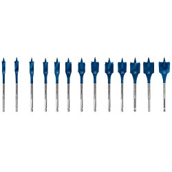 Комплект плоски свредла BOSCH EXPERT Self Cut Speed 10-32 mm - 13 броя