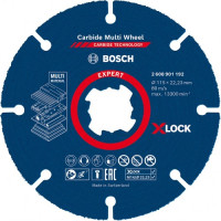 Дискове BOSCH EXPERT Carbide Multi Wheel X-LOCK 115 mm -10 броя