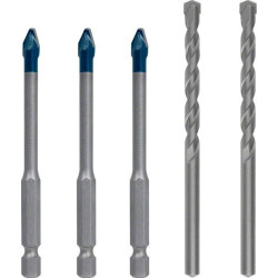 Комплект свредла BOSCH EXPERT HardCeramic HEX-9 - 5 броя
