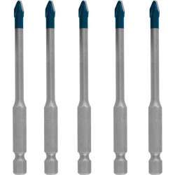 Комплект свредла BOSCH EXPERT HardCeramic HEX-9, 6 mm - 5 броя