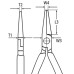 Клещи с удължена обла челюст KNIPEX 125 mm АТР