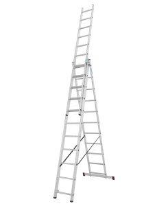 Професионална трираменна алуминиева стълба KRAUSE CORDA 3x11