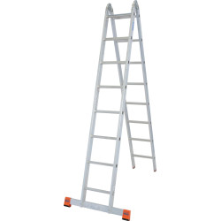 Двойна стълба с панта Trimatic KRAUSE 2+8