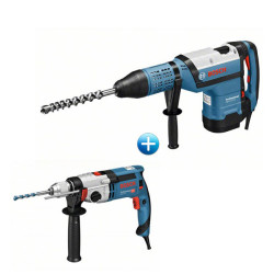 Перфоратор BOSCH GBH 12-52 DV + ударна бормашина BOSCH GSB 24-2