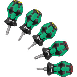 Комплект отвертки WERA Stubby Set 1