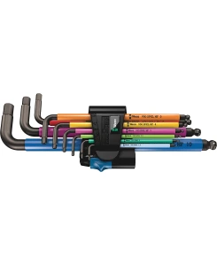 Комплект L-образни ключове WERA 950/9 Hex-Plus Multicolour HF 1