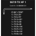 Комплект L-образни ключове WERA 967/9 TX HF 1