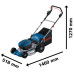 Акумулаторна косачка за трева BOSCH GRA 18V2-46 SOLO