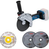 Акумулаторен ъглошлайф BOSCH GWS 18V-180 P Solo