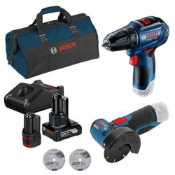 Комплект инструменти BOSCH 12V - GWS 12V-76 + GSR 12V-30