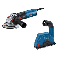 Ъглошлайф BOSCH GWS 14-125 + GDE 115/125 FC-T