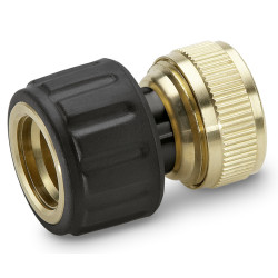 Месингов куплунг за маркучи с Aqua Stop KARCHER 1/2", 5/8"