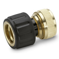 Месингов куплунг за маркучи с Aqua Stop KARCHER 3/4"
