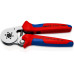 Кримп клещи KNIPEX самонастройващи се за кабелни гилзи, 180mm