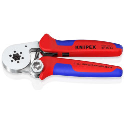 Кримп клещи KNIPEX самонастройващи се за кабелни гилзи, 180mm