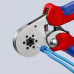 Кримп клещи KNIPEX самонастройващи се за кабелни гилзи, 180mm