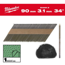 Пирони за такер MILWAUKEE 3.1x90 mm 2200