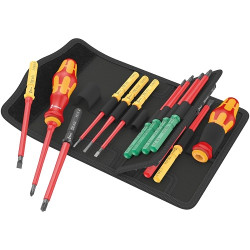 Комплект ръкохватки и стебла WERA Kraftform Kompakt VDE 17 Universal 1 Tool Finder