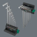 Комплект имбусни Г-образни ключове WERA 950/9 в стойка Hex-Plus 8, хромирани, 9 части