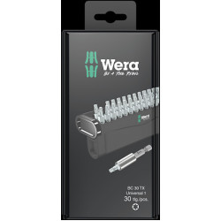 Комплект битове WERA Bit-Check 30 TX Universal 1 SB, 30 броя