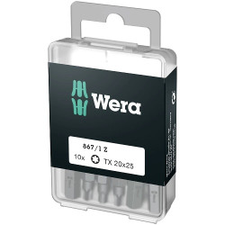 Комплект битове WERA TORX 867/1 Z TX 30 DIY, 10 x TX 30x25