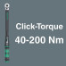 Динамометричен ключ WERA Click-Torque C 3, за анкери, 40-200Nm
