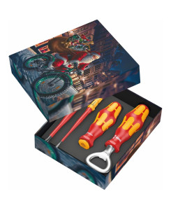 Комплект WERA Kraftform Kompakt VDE Christmas, 4части