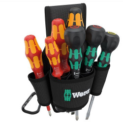 Комплект отвертки в кобур за колан 2 WERA 8 части