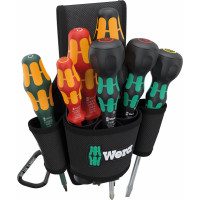 Комплект отвертки в чанта за колан WERA 9622 - 8 броя