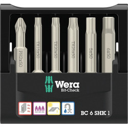 Комплект накрайници WERA Bit-Check 6 SHK 1 SB, 6 броя