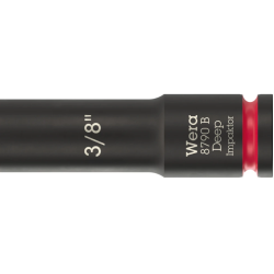 Ударната вложка WERA 8790 B Impaktor Deep 3/8" x63 mm 