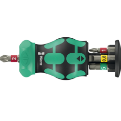 Отвертка с битове WERA Kraftform Kompakt Stubby RA 1, 6части