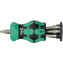 Отвертка с битове WERA Kraftform Kompakt Stubby RA 4, 6части