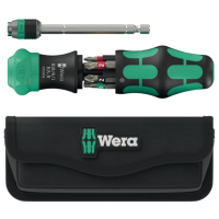 Комплект отвертка с битове WERA KK20 RA-R, 9 части